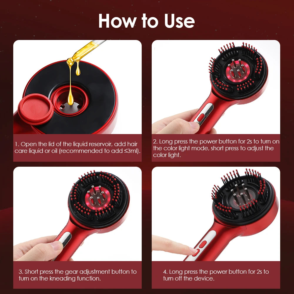 Electric Scalp Massager and Hair Growth Comb for Daily Scalp Care Relaxation - 12