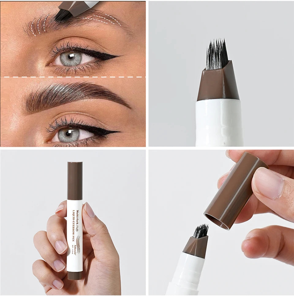 Liquid Eyebrow Pen and Tattoo Brow Tint for Natural Definition and Daily Makeup - 19