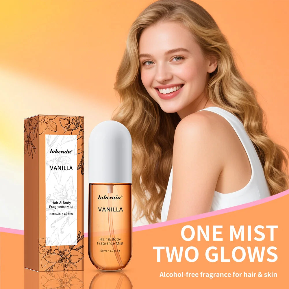 Vanilla and Rose Fragrance Mist and Body Spray for Daily Refreshing Use