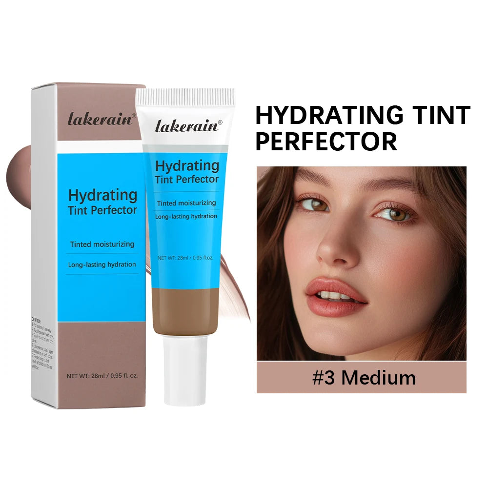 Hydrating Tinted Foundation and Moisturizing Concealer for Smooth Daily Makeup