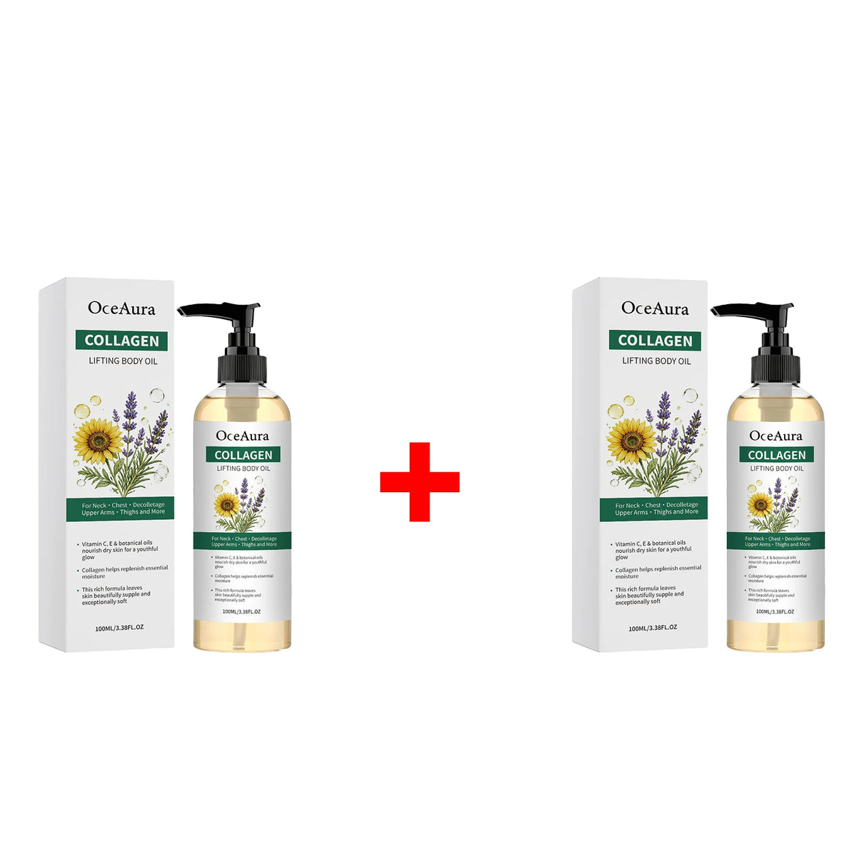 Collagen Body Oil and Skin Firming Serum for Daily Moisturizing and Hydration