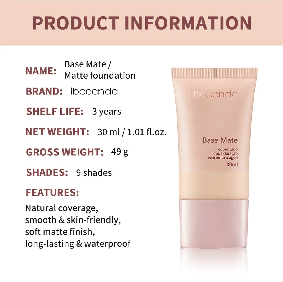 Matte Foundation and Liquid Face Makeup for Long Lasting Daily Skin Coverage
