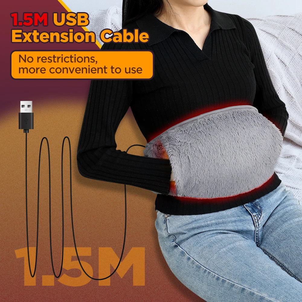 Electric Heating Waist Belt and Warming Pad for Comfort During Cold Days - 12