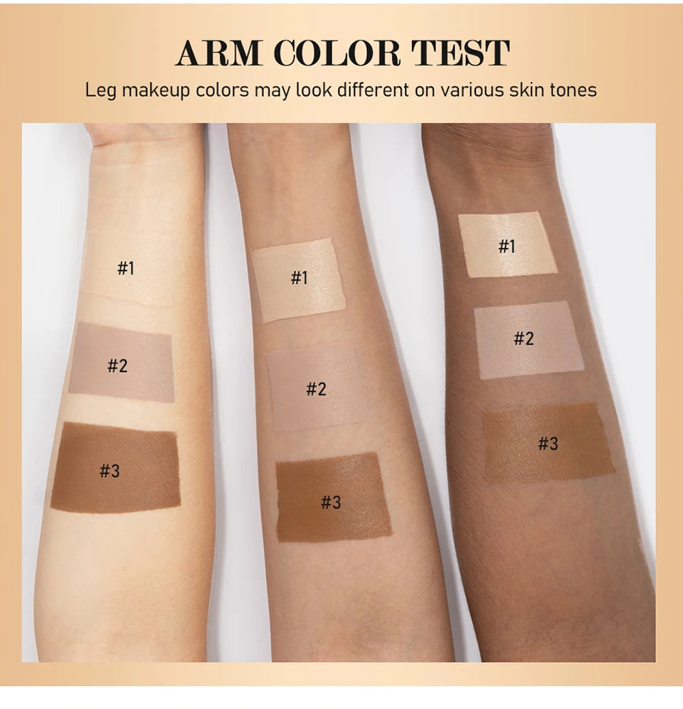 Leg Makeup and Body Foundation for Flawless Skin Coverage and Natural Finish