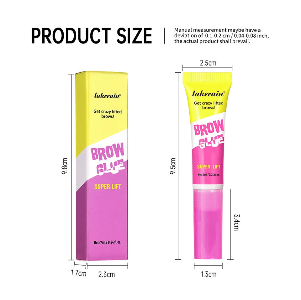 Brow Lamination Gel and Eyebrow Styling Glue for Long Lasting Defined Brows