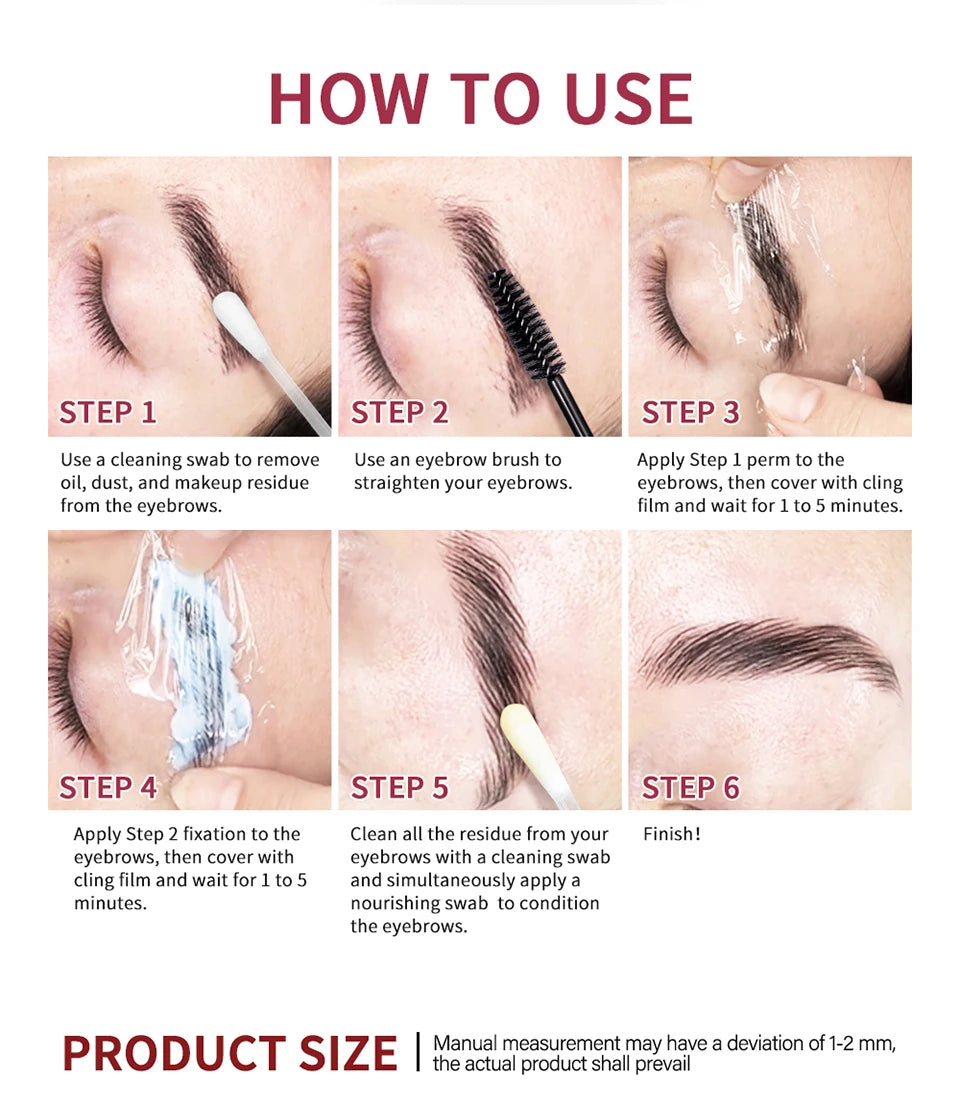 Brow Lamination Kit and Eyebrow Lifting Set for Professional Salon Style Brows