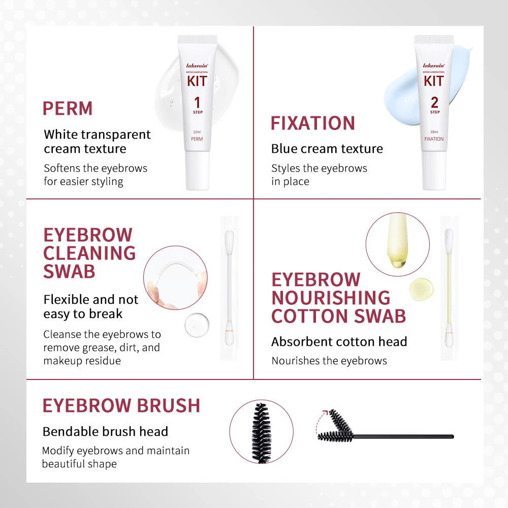 Brow Lamination Kit and Eyebrow Lifting Set for Professional Salon Style Brows - 4