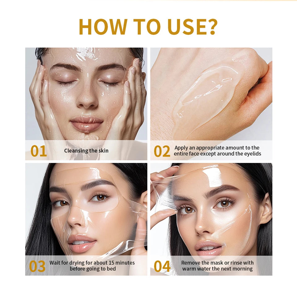 Turmeric Peel Off Mask and Collagen Sleeping Pack for Nightly Facial Radiance - 14